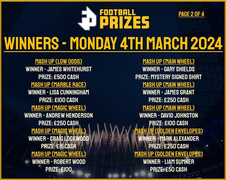 Monday 4th March 2