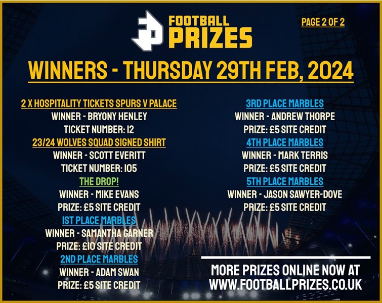 Thursday 29th February