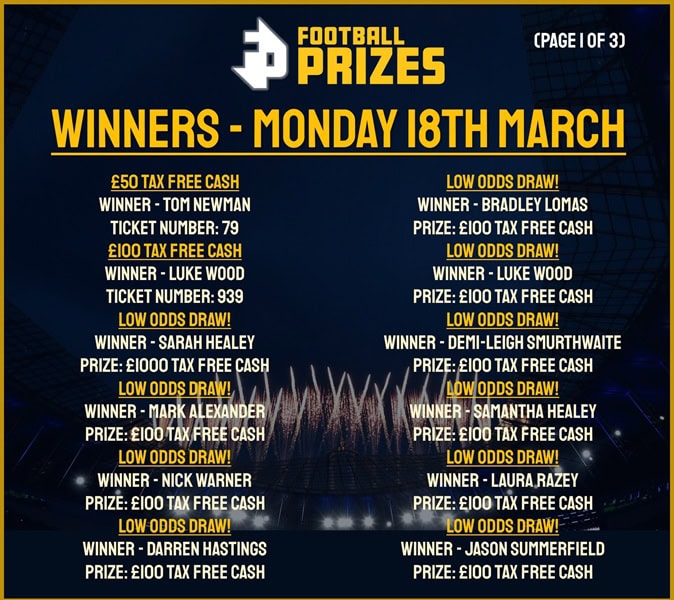 Monday 18th 1