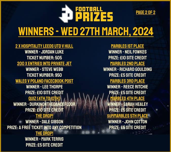 Wednesday 27th March 2