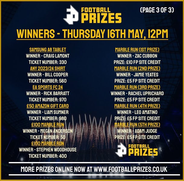 THURSDAY 16TH MAY 3