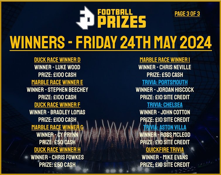 fRIDAY 24TH MAY 3