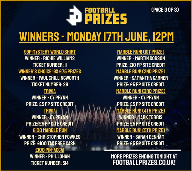 Monday 17th June 3