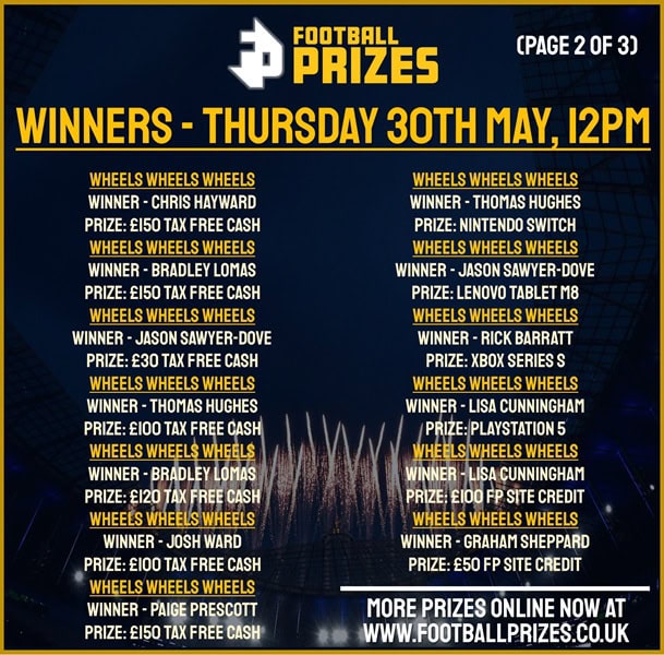 THURSDAY 30TH MAY 2