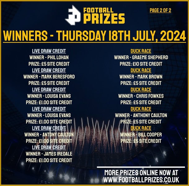 Thursday 18th July 2