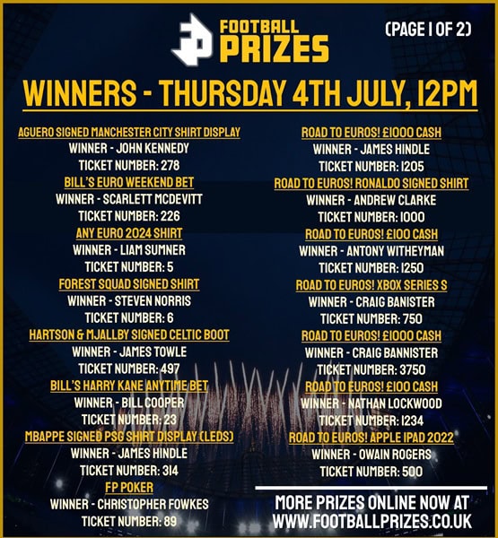 Thursday Midday Winners 1