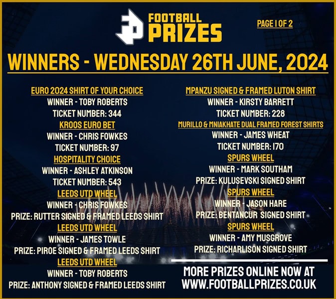 WEDNESDAY 26TH JUNE 1