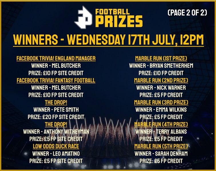 Wednesday 17th July 2