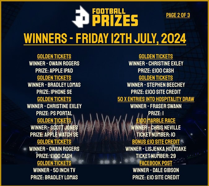 fRIDAY 12TH jULY 2