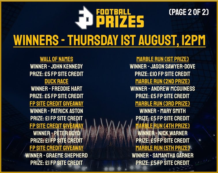Thursday 1st August 2