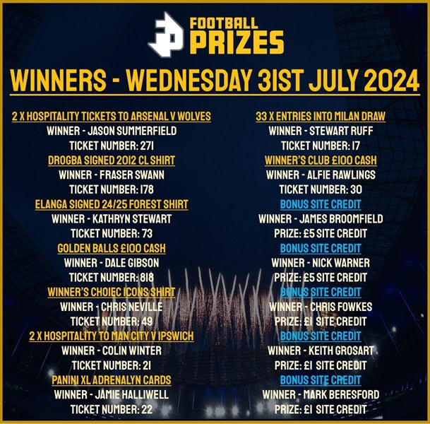 Wednesday 31st July 1