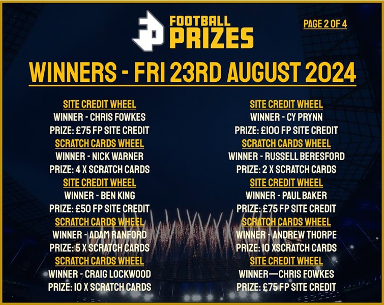 Friday 23rd August 2