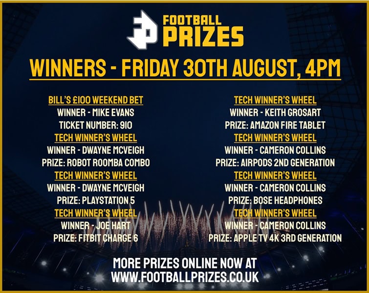 Friday 30th August 4pm