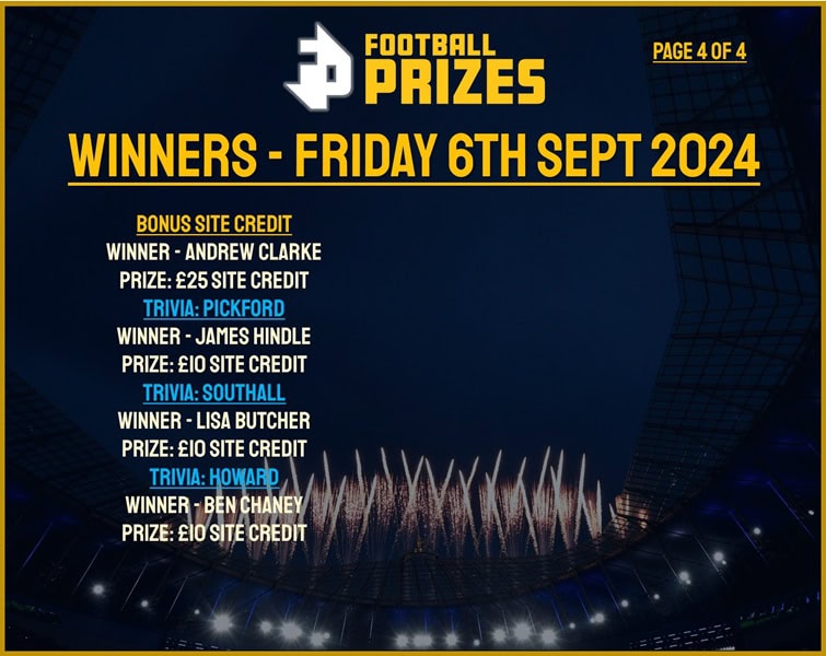 Friday 6th September 4
