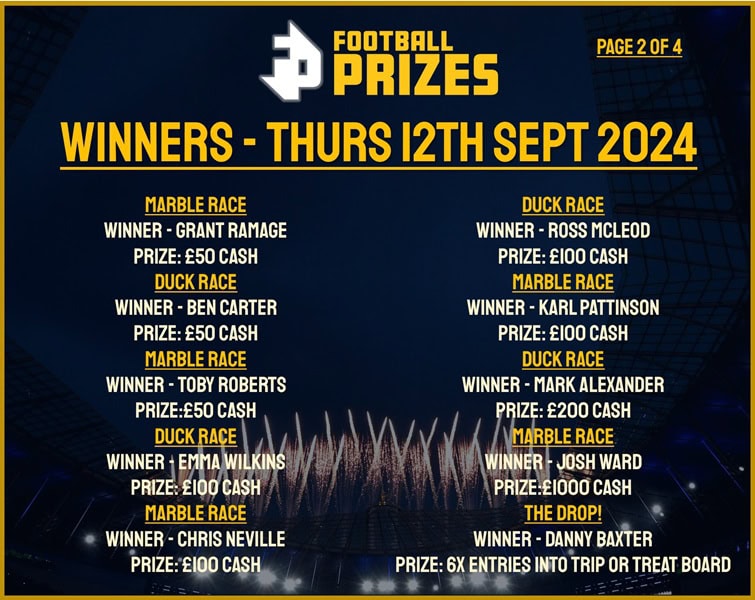 Thursday 12th September 2
