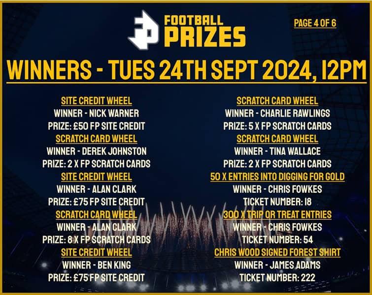Tuesday 24th September 4