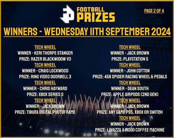 Wednesday 11th September 2