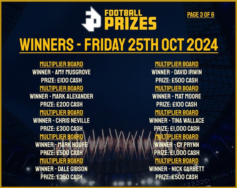 Friday 25th October 3