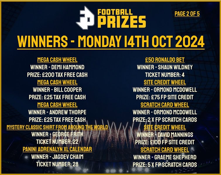 Monday 14th October 2