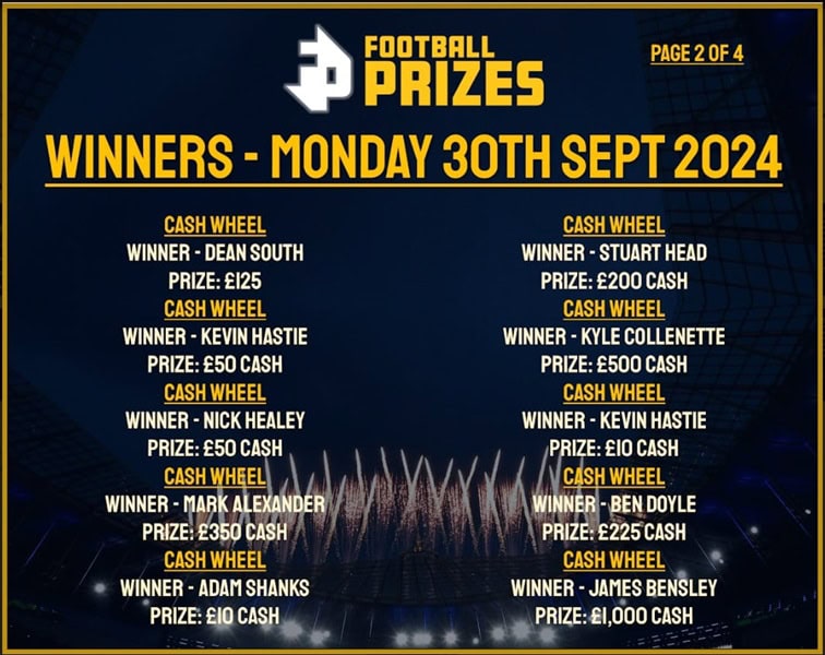 Monday 30th September 2