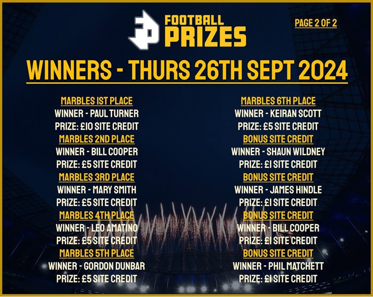 Thursday 26th September 2