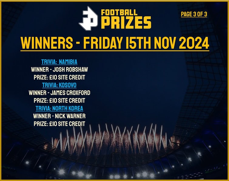 Friday 15th November 3