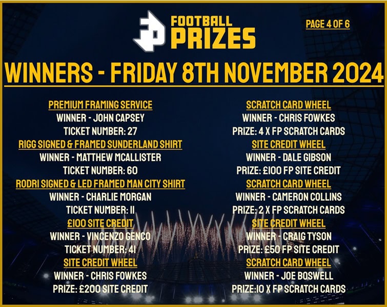 Friday 8th November 4