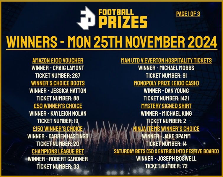 Monday 25th November 1