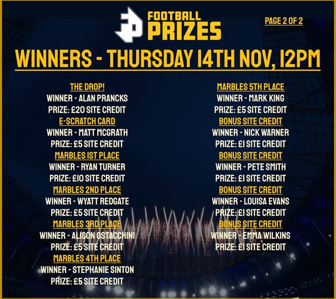 Thursday 14th November 2