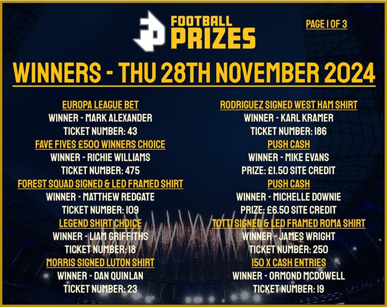 Thursday 28th November 1