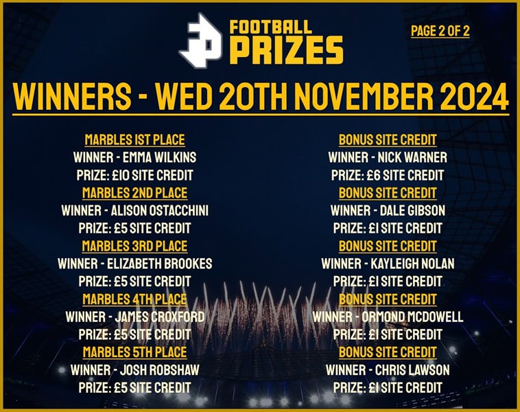 Wednesday 20th November 2