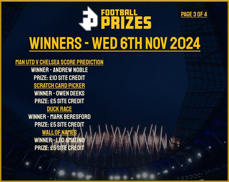 Wednesday 6th November 3
