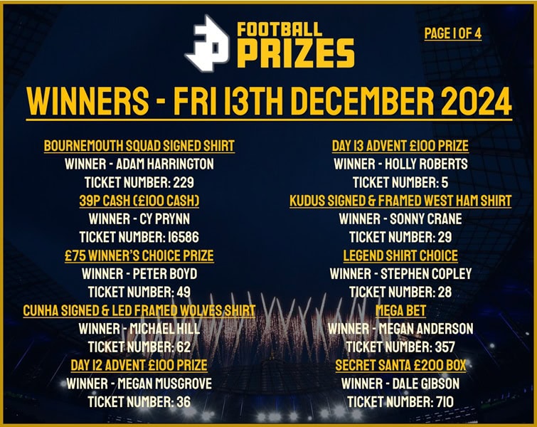 Friday 13th December 1