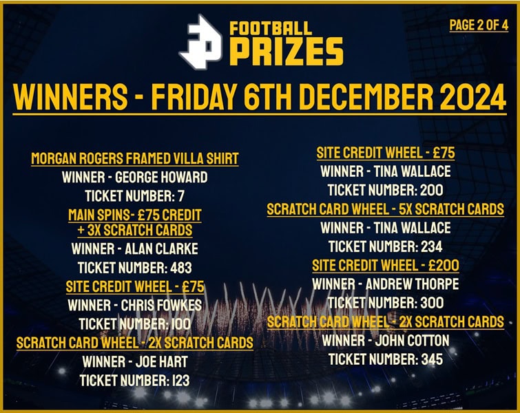 Friday 6th December 2