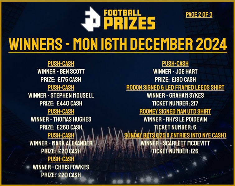 Monday 16th December 2