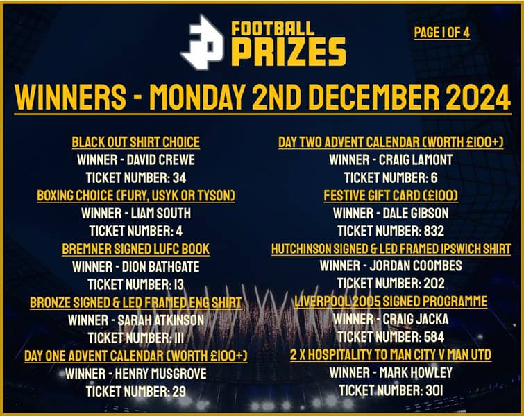 Monday 2nd December 1