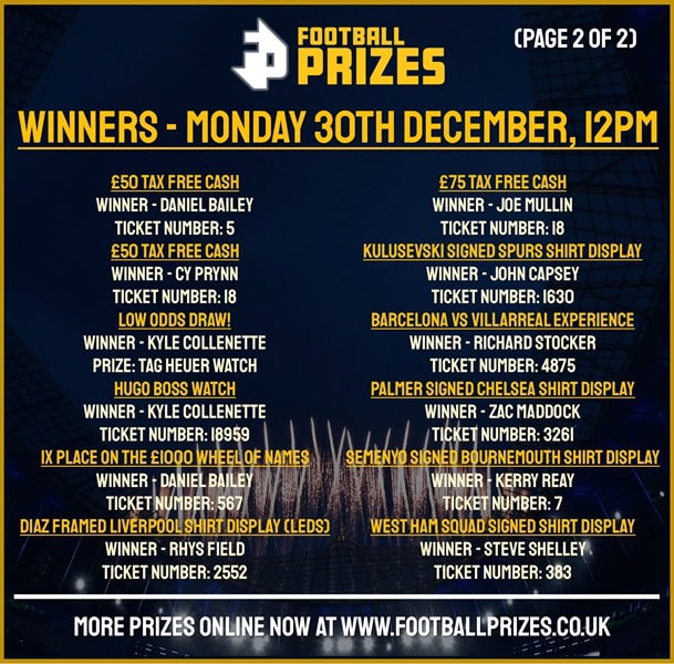 Monday 30th December 2