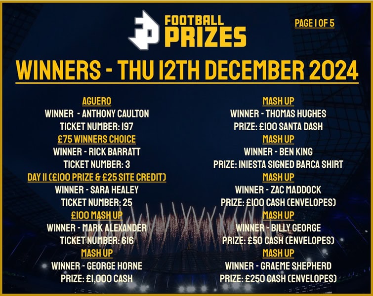 Thursday 12th December 1