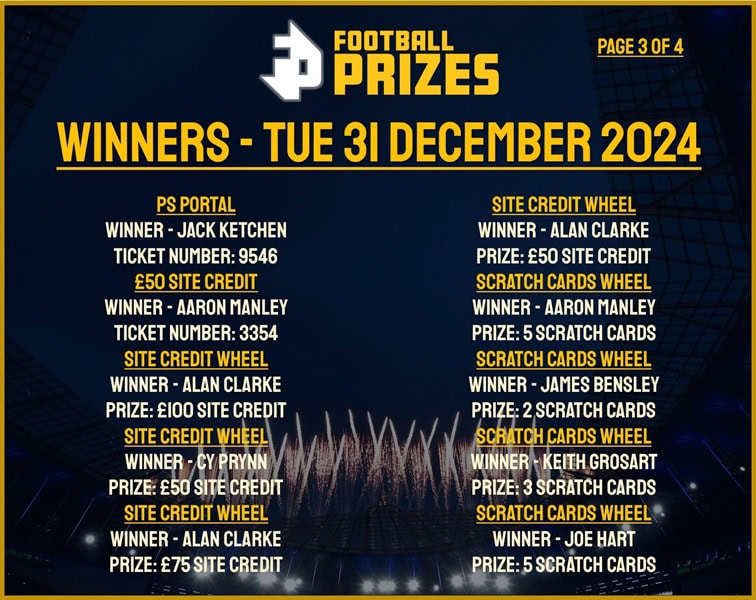 Tuesday 31st December 3