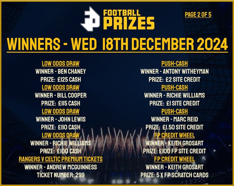 Wednesday 18th December 2
