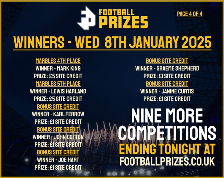Wednesday 8th January 4