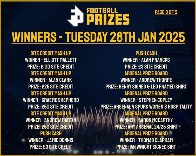Tuesday 28th January 3