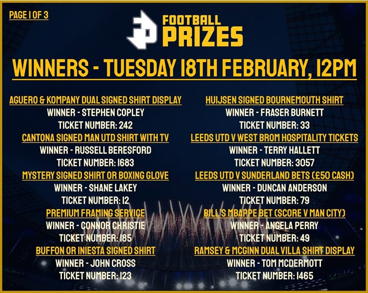Tuesday Midday Winners